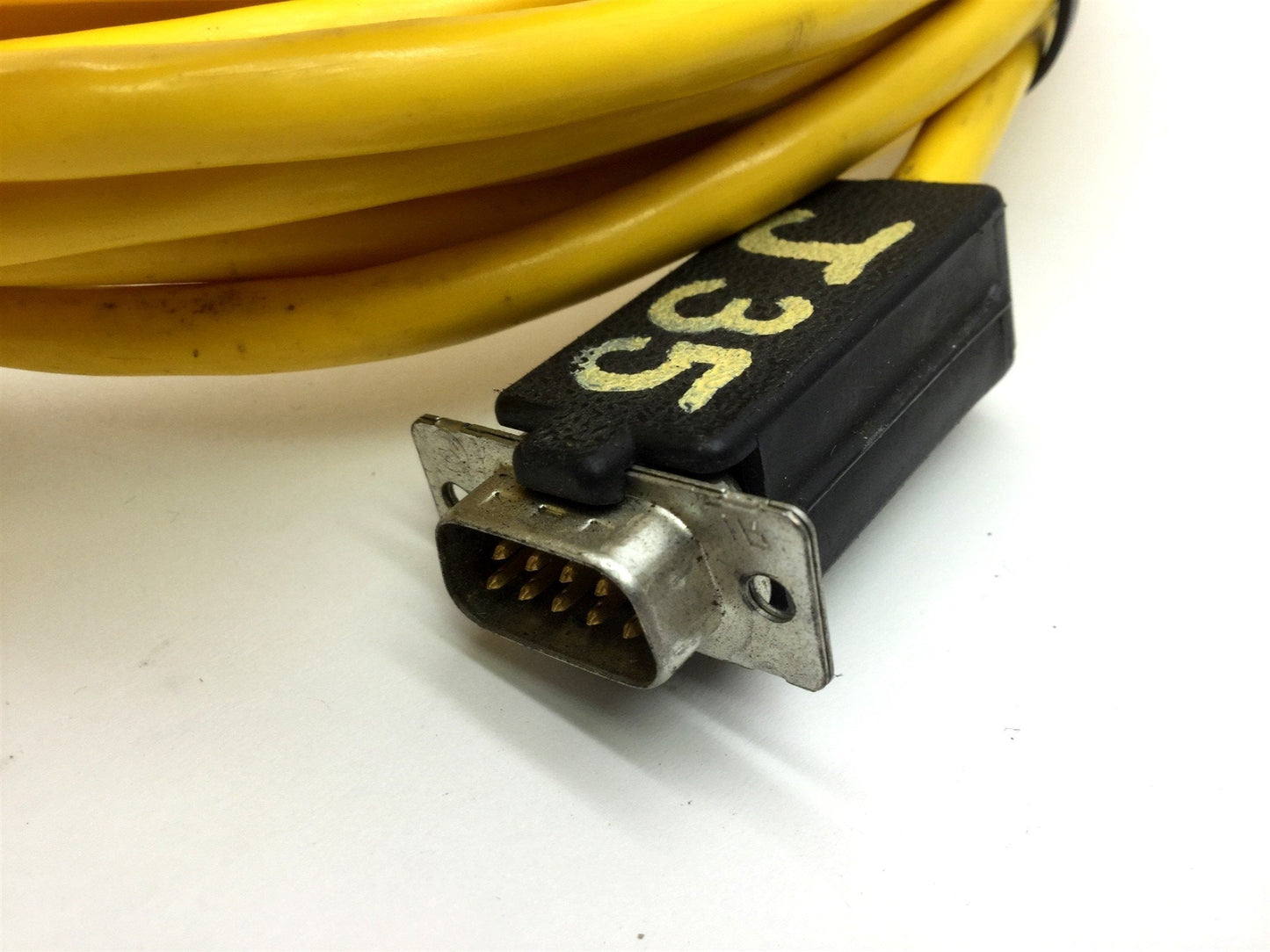 Used Parker 71-015886-25 Motor Feedback Cable, MS Round 18-Pin to DB9, 25' Long