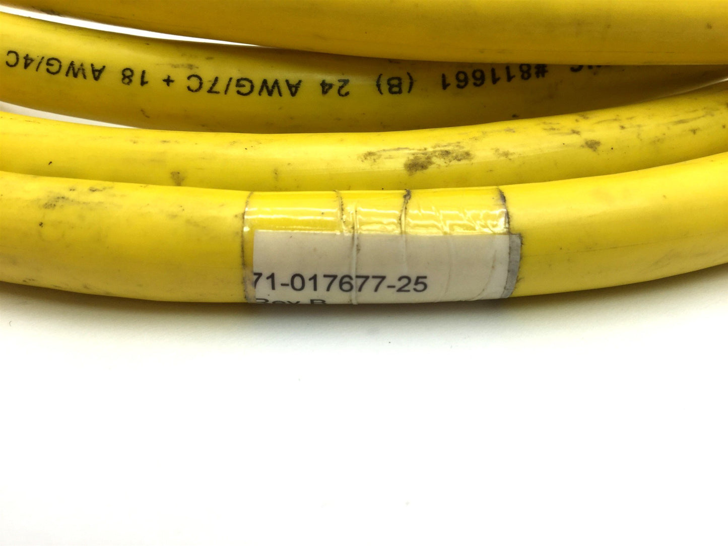 Used Parker 71-017677 Rev-C Cable, 12-Pin Connection to Flying Leads, 8' Long