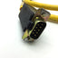 Used Parker 71-015018 Motor Feedback Cable, MS Round 18-Pin to DB9, 2.5' Long