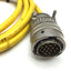Used Parker 71-015886 Motor Feedback Cable, MS Round 18-Pin, 5' Long