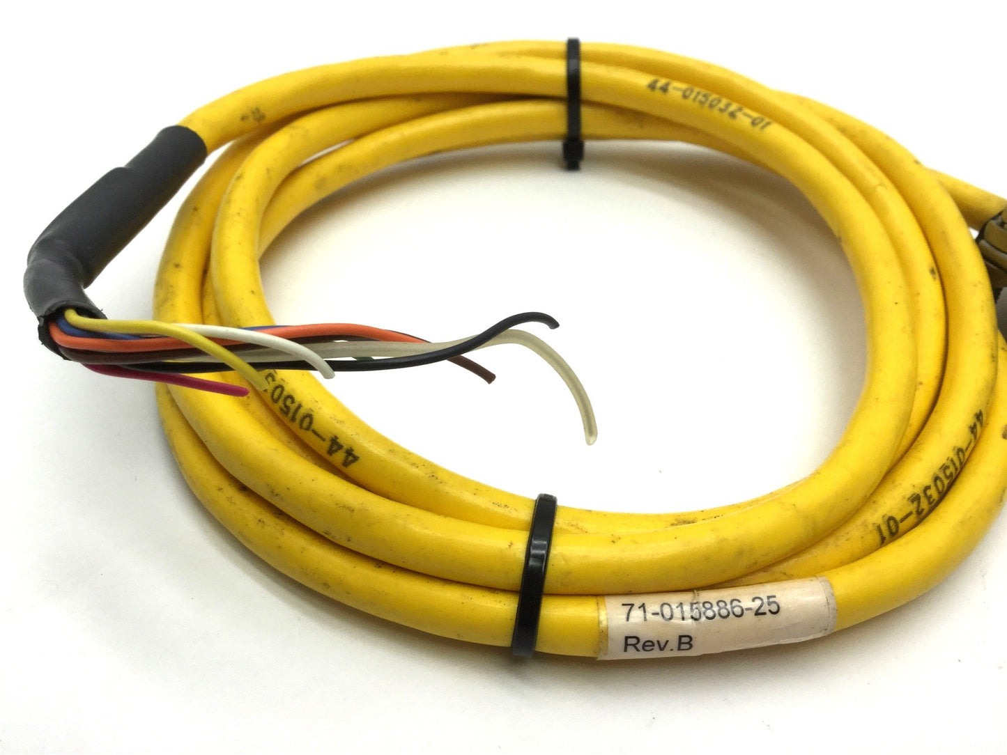 Used Parker 71-015886 Motor Feedback Cable, MS Round 18-Pin, 5' Long