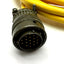 Used Parker 71-015018 Motor Feedback Cable, MS Round 18-Pin, 20' Long