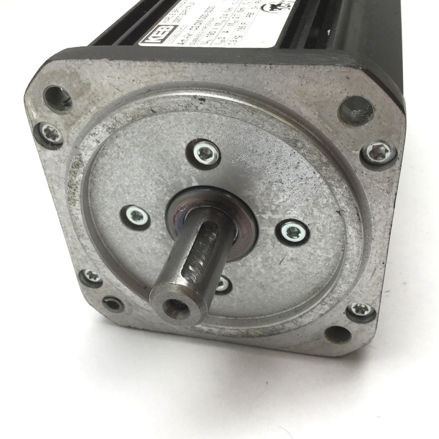 Used KEB C2.SM.000-3200 Combivert AC Motor, 3-Phase, 190V, NEMA 34, 14mm Shaft