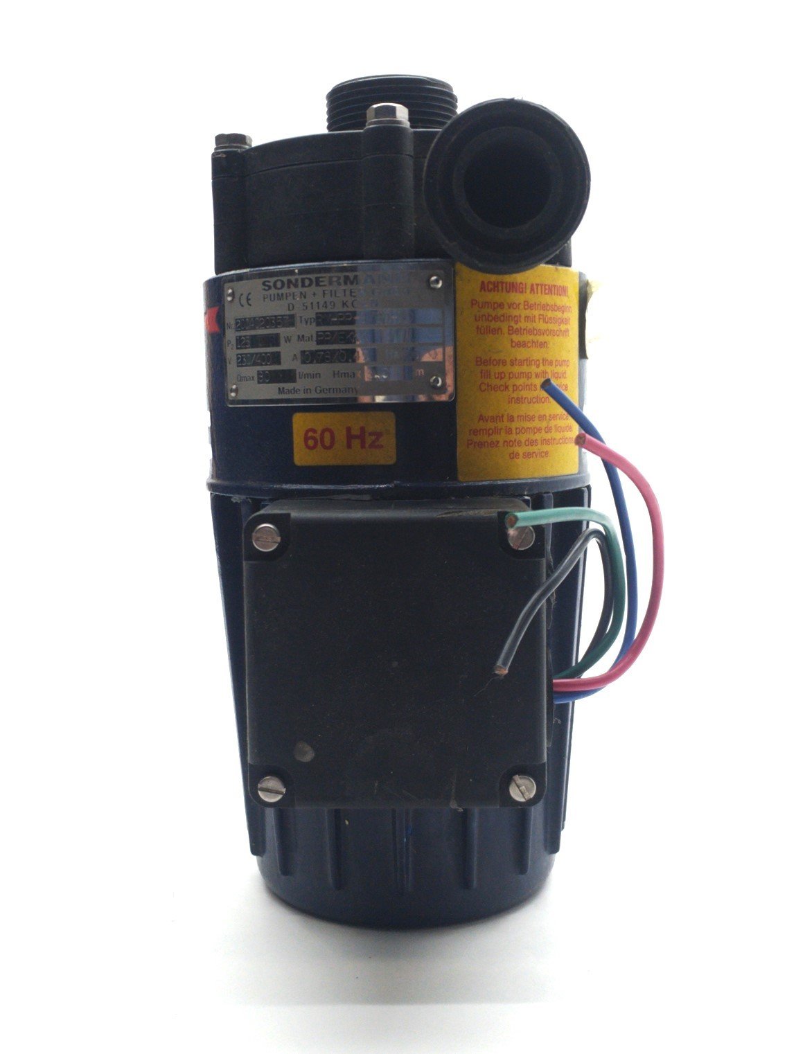 Used Sondermann RM-PP-8/80-30 Magnetic Drive Pump, 80L/min, 8m Head, Ø3 230/400VAC