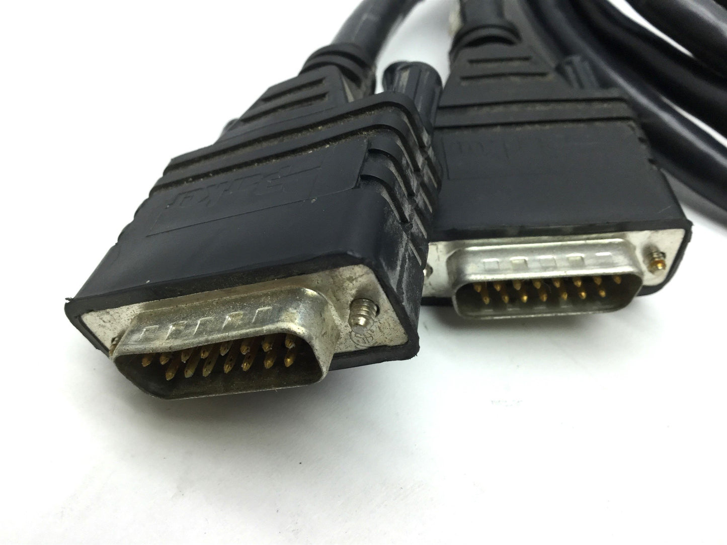 Used Lot of 2 Parker 71-017003 Rev C Servo Drive Cable, Flying Leads to 15-Pin, 4'