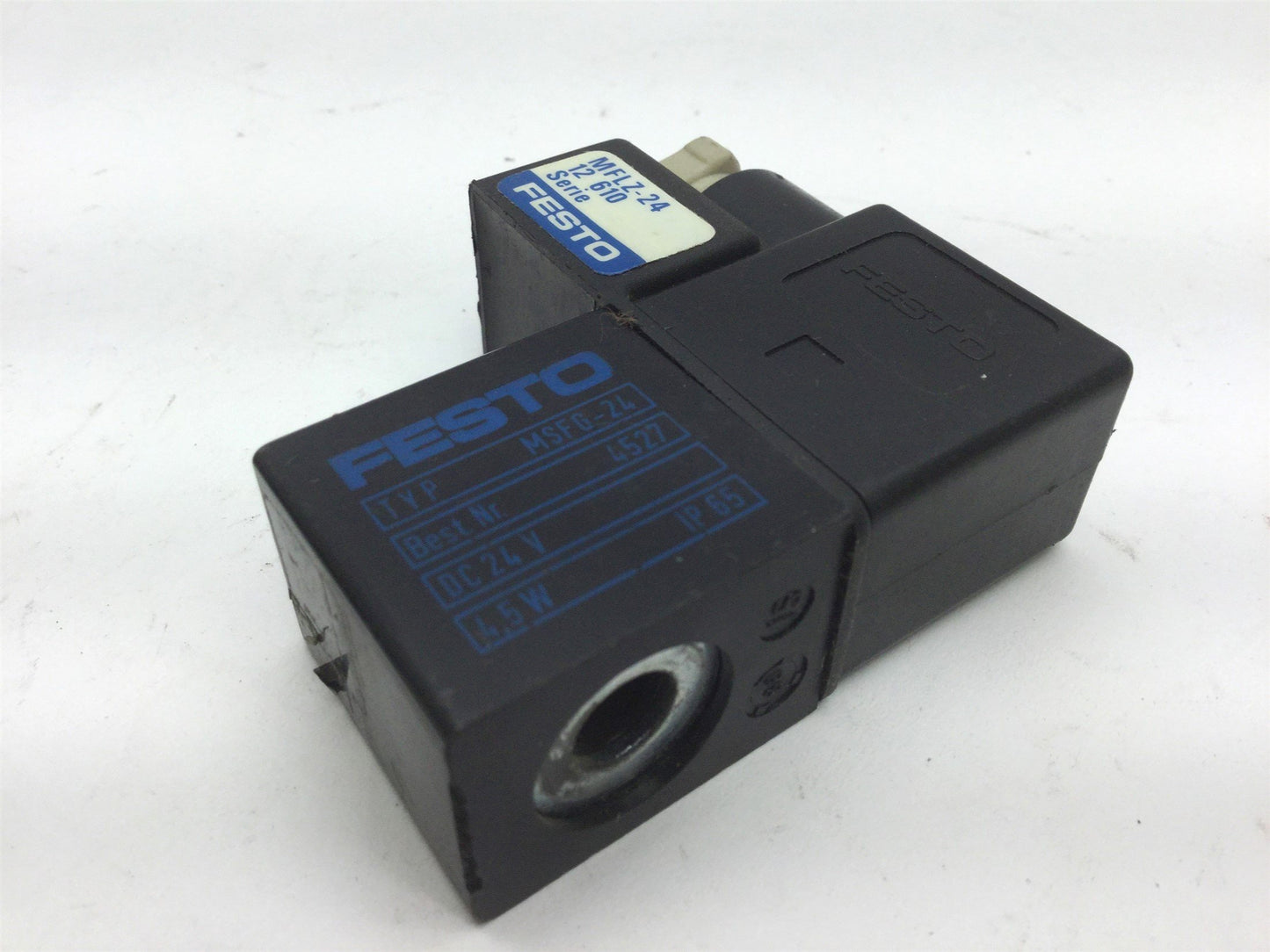 Used Lot of 6 Festo MSFG-24 4527 Solenoid Coil 24VDC MFLZ-24 Indicator