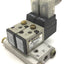 Used Bank of 2 SMC NVK3120 Solenoid Valves 2-Position 5-Way, 24VDC, Pressure: 0.7MPa