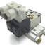 Used Bank of 2 SMC NVK3120 Solenoid Valves 2-Position 5-Way, 24VDC, Pressure: 0.7MPa