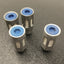 Used Lot of 4 Festo U-1/8-B Silencers, Connection: G1/8 ISO, Pressure Range: 0-150psi