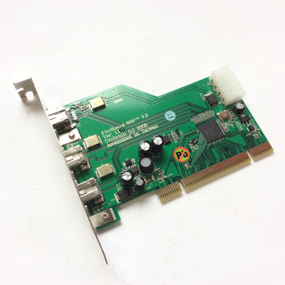 Used Unibrain FireBoard-800 V.2 1394b PCI Adapter Card 3-Port Version 1.1, 09909001-1
