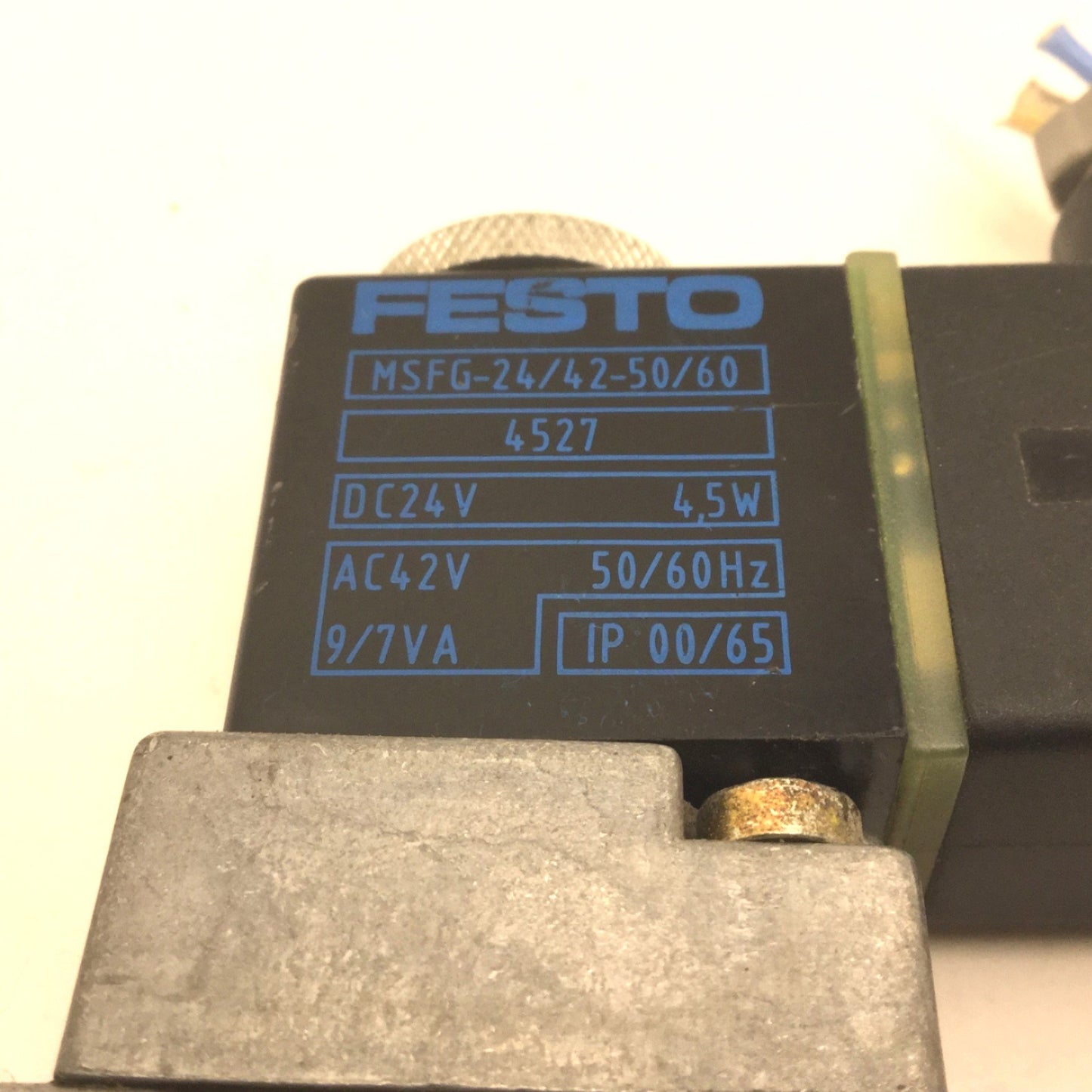 Used Festo MFH-5-1/8-B Solenoid Valve, 2-Position 5-Port, Pressure: 28-145psi/2-10bar