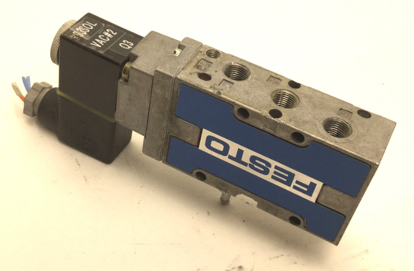 Used Festo MFH-5-1/8-B Solenoid Valve, 2-Position 5-Port, Pressure: 28-145psi/2-10bar