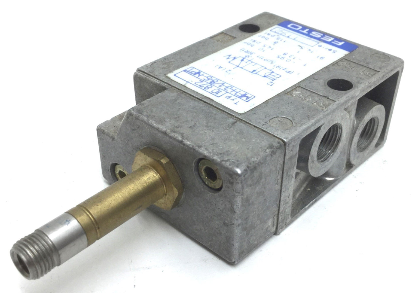Used Festo MFH-3-1/8-S-NPT Solenoid Valve, Pressure: -0.95 to 10bar, 2-Position 3-Way