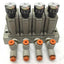 Used Bank of 4 SMC ARM1000 Manifold Regulators With Gauges, Max: 0.8MPa (116psi)