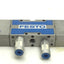 Used Festo MVH-5/3G-1/8-B Solenoid Valve, Voltage: 20.4-26.4VDC, 3-Position 5-Port