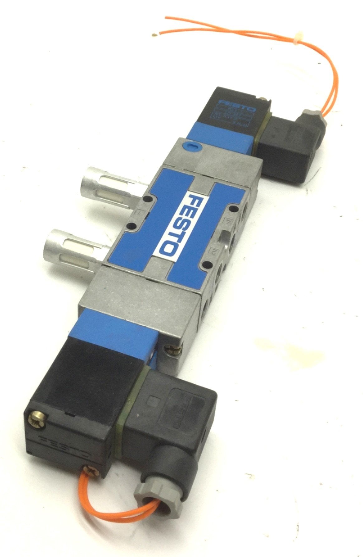 Used Festo MVH-5/3G-1/8-B Solenoid Valve, Voltage: 20.4-26.4VDC, 3-Position 5-Port
