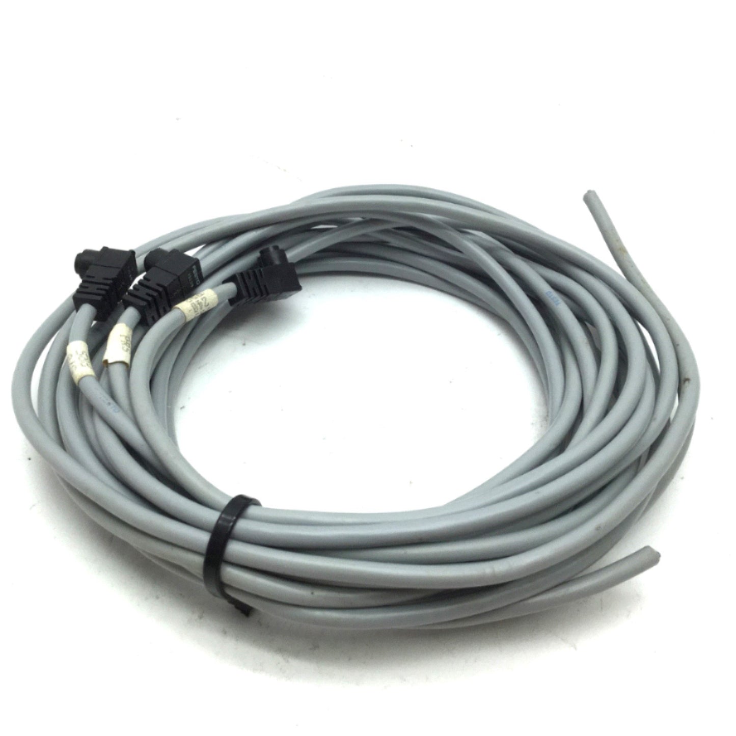 Used Lot of 3 Festo SIM-K-WD 15239 Connecting Right 90 Cables 3-Pin Length: 6'