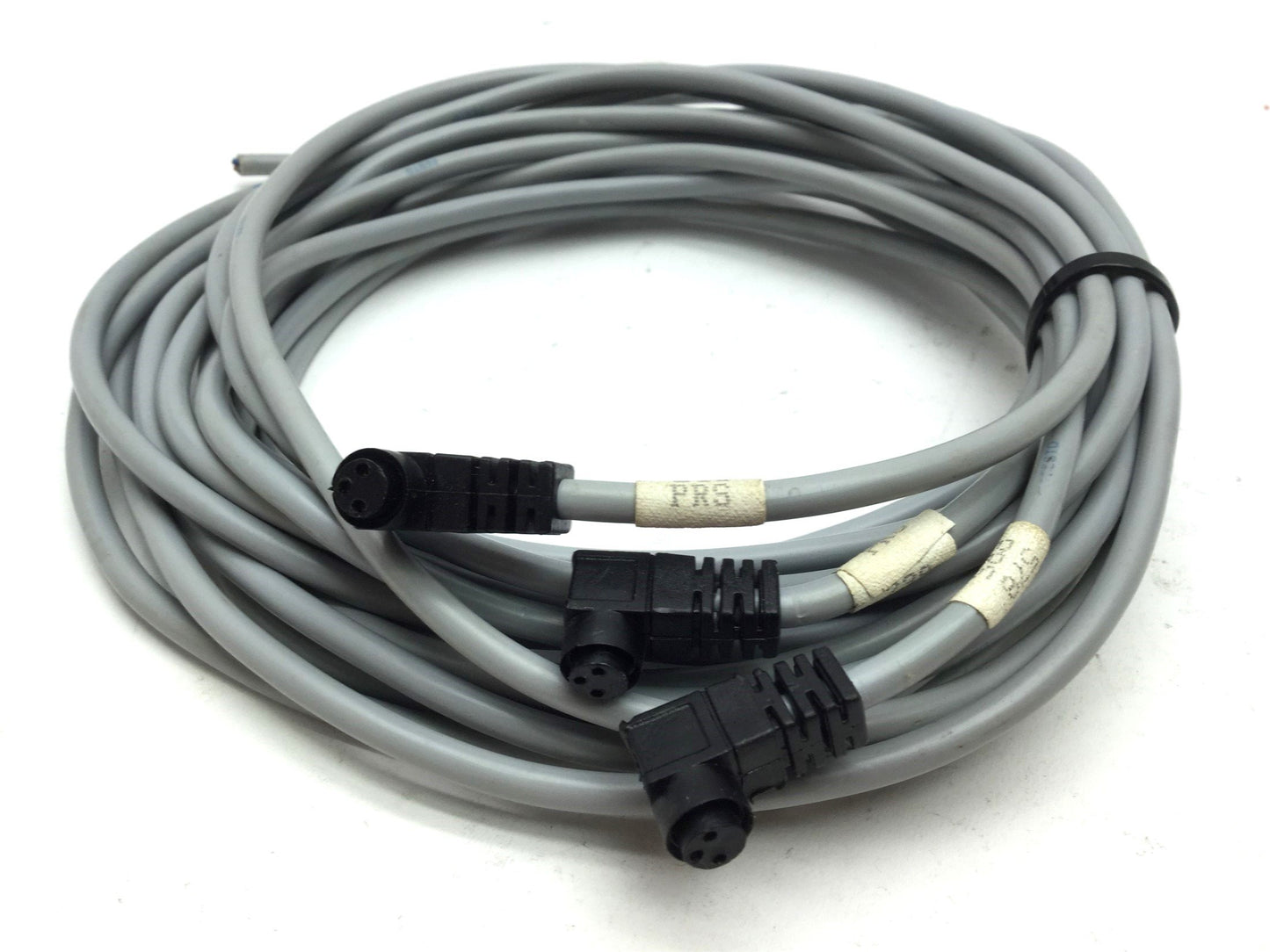 Used Lot of 3 Festo SIM-K-WD 15239 Connecting Right 90 Cables 3-Pin Length: 6'