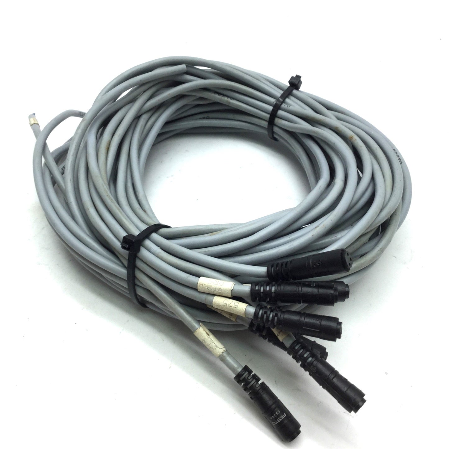 Used Lot of 8 Festo SIM-K-GD 15240 Cord Cable Connector Plug 3-Pin Length: 6'