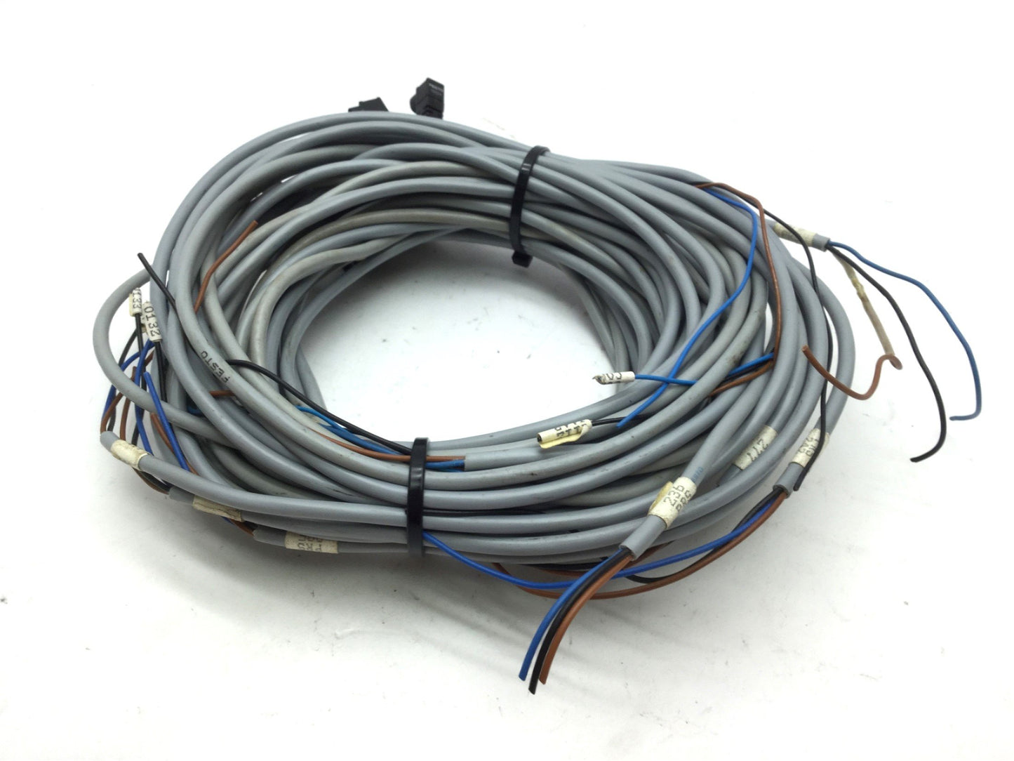 Used Lot of 12 Festo SIM-K-WD 15239 Cord Cable Connecting Right Cable 3-Pin Length 3'