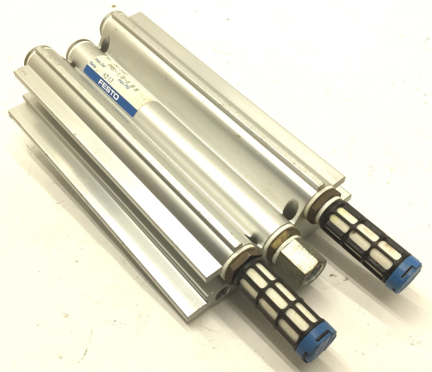 Used Festo 30 546 PRS-1/8-6-BB Manifold for 6 Valves, Pilot Ports: G1/8, Ports: G3/8