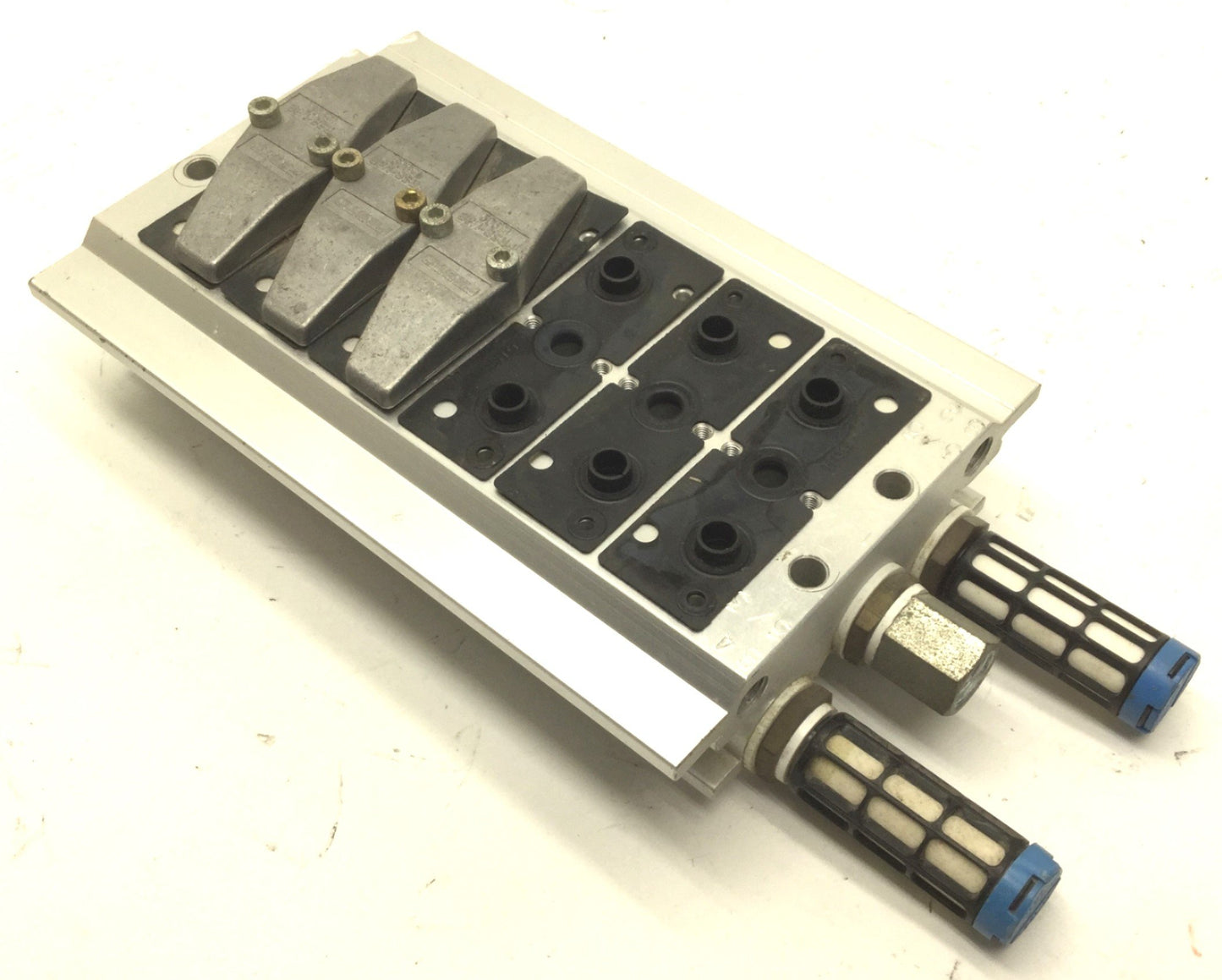 Used Festo 30 546 PRS-1/8-6-BB Manifold for 6 Valves, Pilot Ports: G1/8, Ports: G3/8