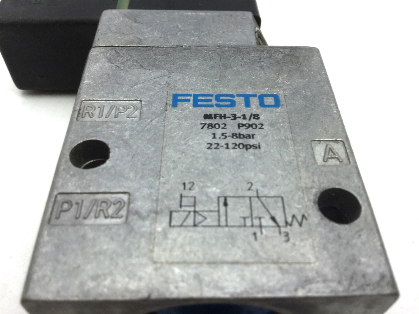 Used Festo MFH-3-1/8 Solenoid Valve, 2-Pos 3-Way Ports: G1/8 MSFG-24/42-50/60