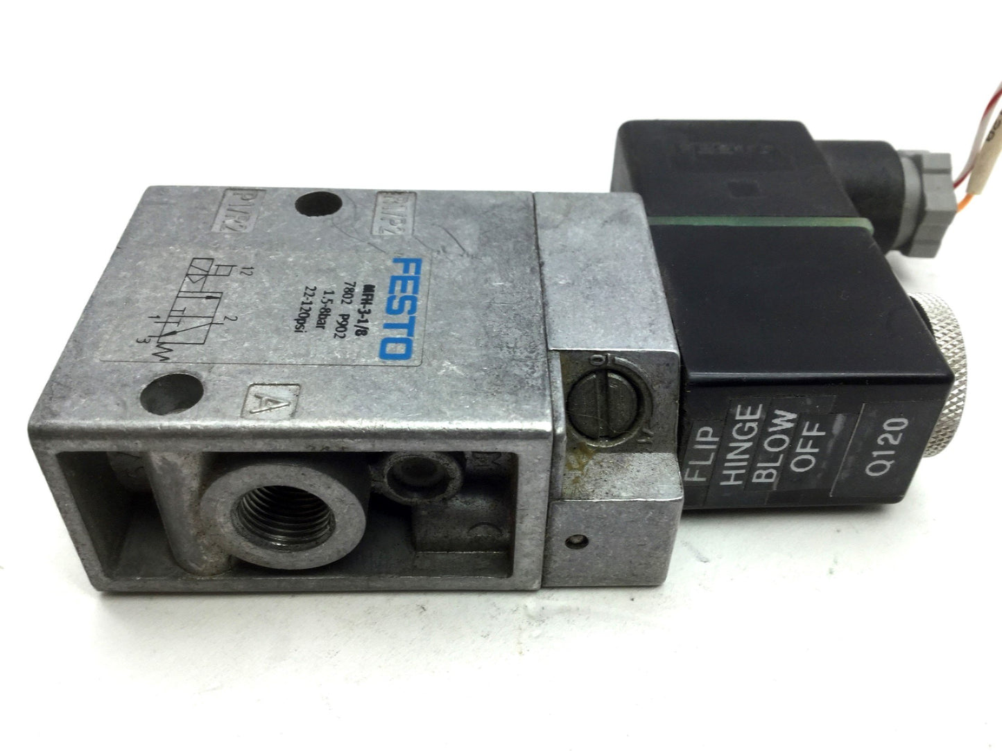 Used Festo MFH-3-1/8 Solenoid Valve, 2-Pos 3-Way Ports: G1/8 MSFG-24/42-50/60