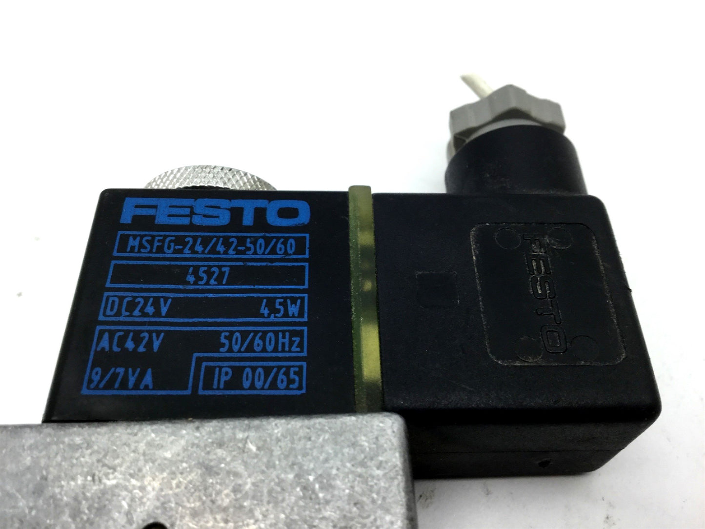 Used Festo MFH-3-1/8 MSFG-24/42-50/60 Solenoid Valve, 2-Pos 3-Way Ports: G1/8