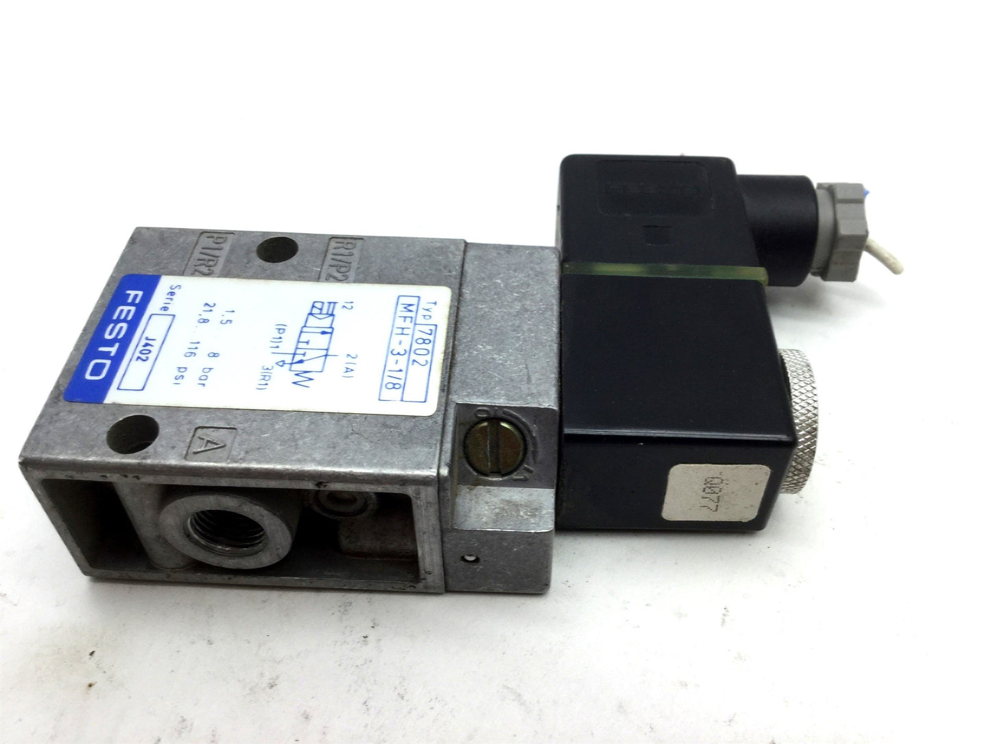 Used Festo MFH-3-1/8 MSFG-24/42-50/60 Solenoid Valve, 2-Pos 3-Way Ports: G1/8