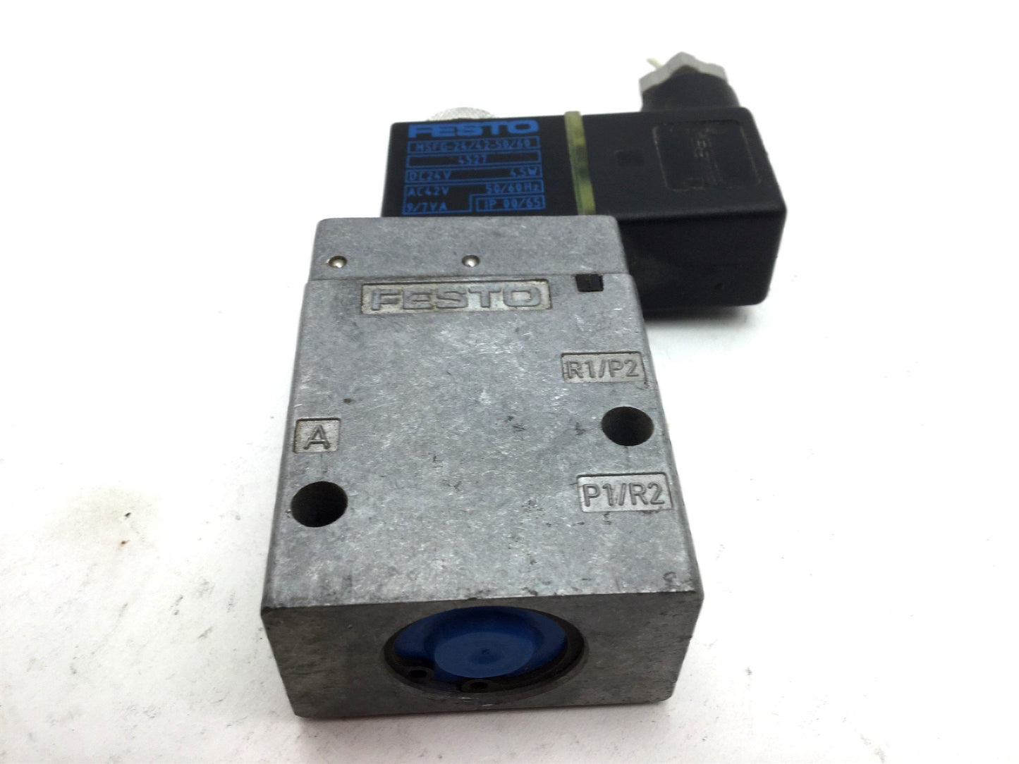 Used Festo MFH-3-1/8 MSFG-24/42-50/60 Solenoid Valve, 2-Pos 3-Way Ports: G1/8