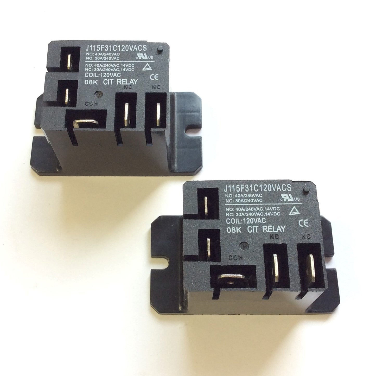 New Lot of 2 Master-Bilt J115F31C120VACS CIT Control Relay 19-14284 Voltage: 120VAC