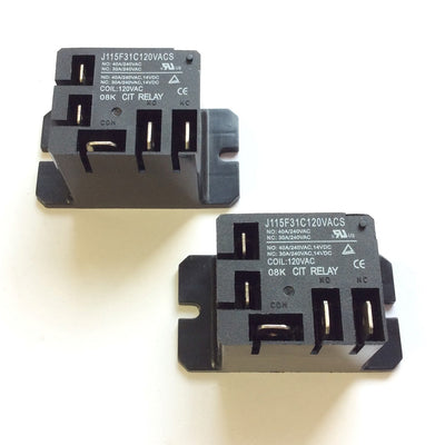 New Lot of 2 Master-Bilt J115F31C120VACS CIT Control Relay 19-14284 Voltage: 120VAC