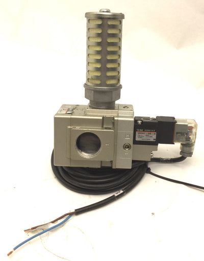 New SMC SS5Y9-Q1K006 Base With VO307-5D-Q Solenoid Valve And AN600-10 Silencer