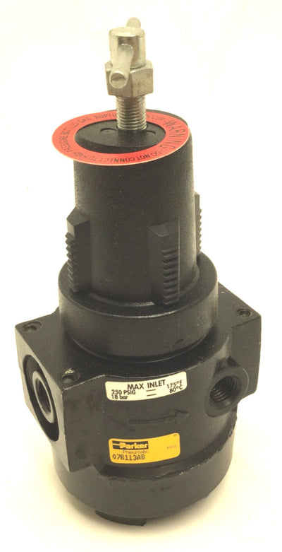 New – Open box Parker 07R113AB Pneumatic Regulator, Inlet: 250psi Max, 1/4" NPT