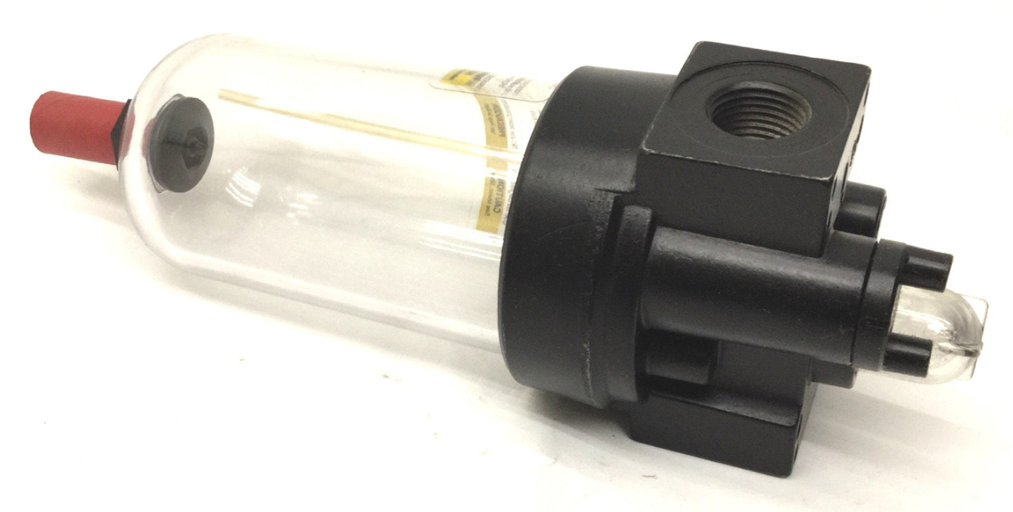 New – Open box In Box Parker 07L31BD Pneumatic Lubricator, Inlet Max: 150PSIG, 1/4" NPT