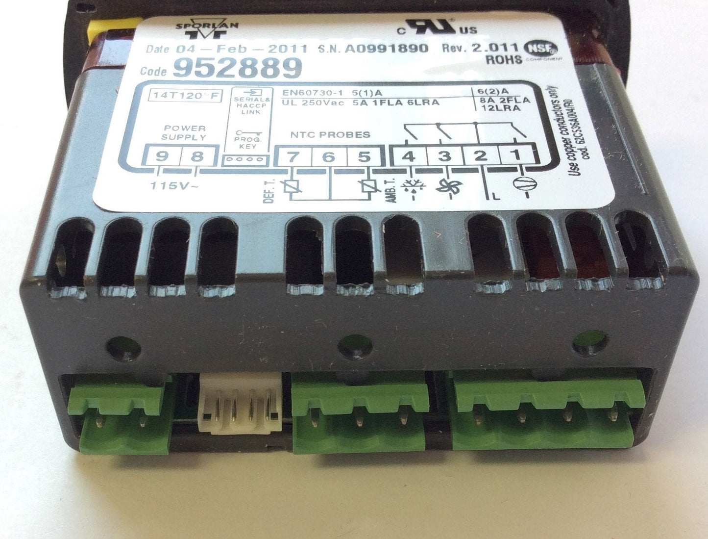 New Parker Sporlan Omni Stat 952889 Digital Low Temperature Temp Controller 120 VAC