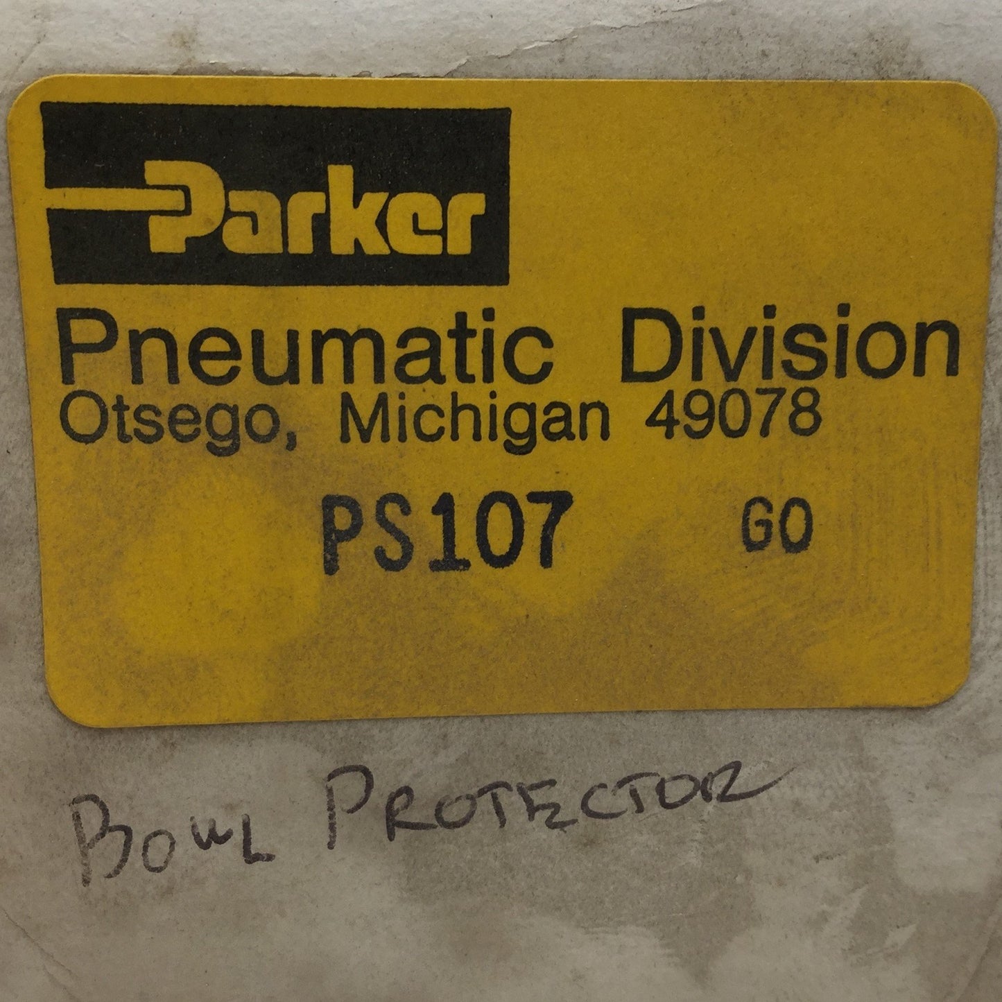 New Lot of 3 New Parker PS107 Pneumatic Bowl Protector Guard Kits Material: Plastic