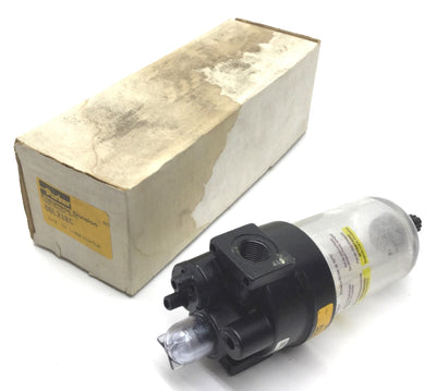 New – Open box In Box Parker 06L21BC Pneumatic Lubricator, Inlet Max: 150PSIG, 3/8" NPT