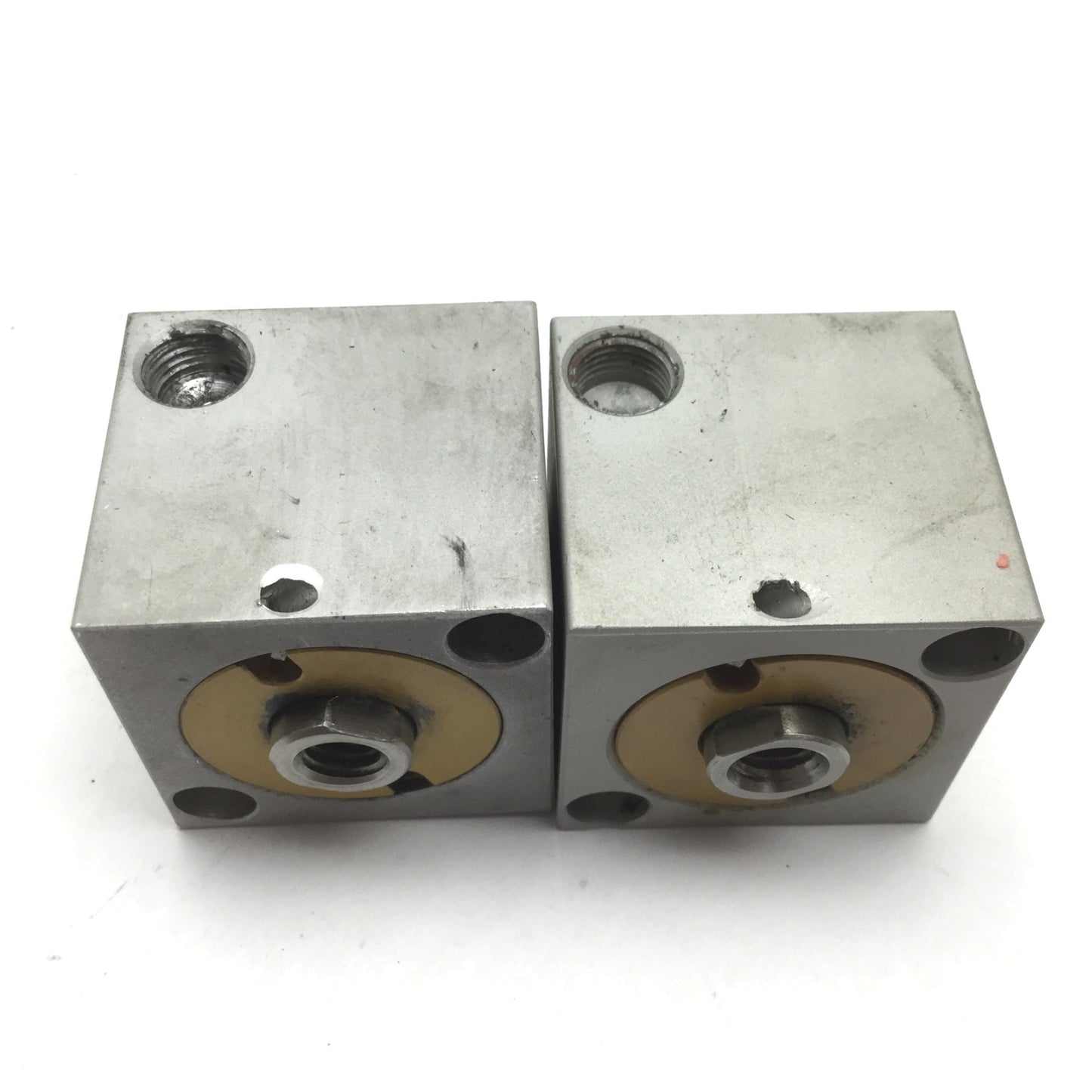Used Lot of 2 Compact S118X58 Pneumatic Cylinder, Bore 1.125", Stroke 0.625", 1/8 NPT