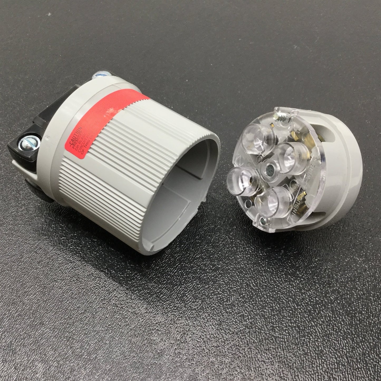 Used Lot of 3 Leviton 3431 LEV-O-LOCK Plug, 4 Pole, 4 Wire, 30A-120/208V, 3 Phase