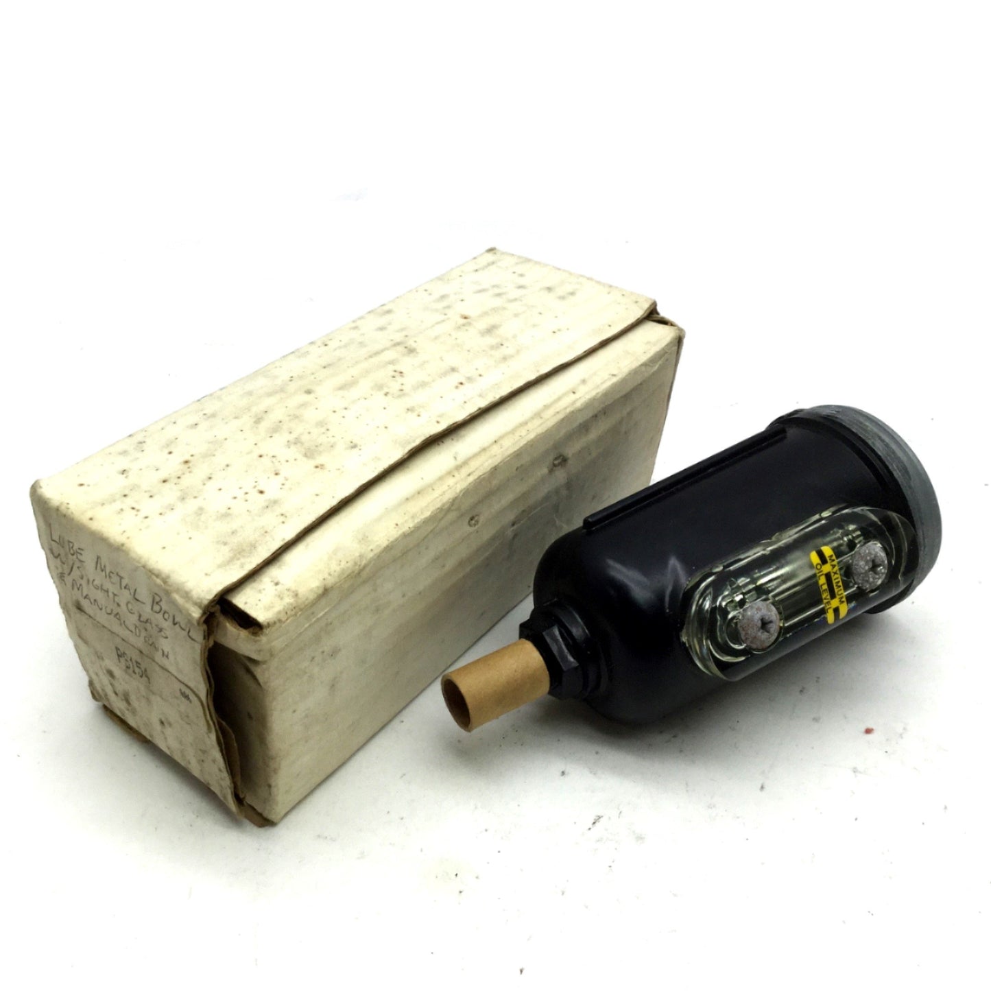 New – Open box Parker PS154 Pneumatic Lubricator Metal Bowl Sight Gauge 250 PSI Twist Drain