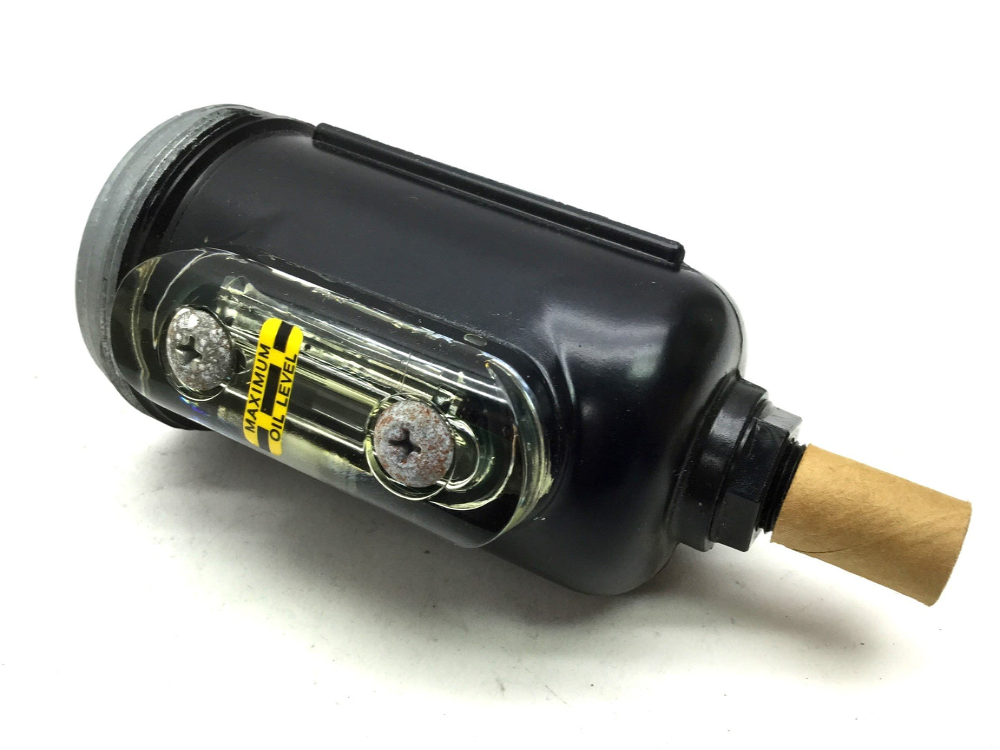 New – Open box Parker PS154 Pneumatic Lubricator Metal Bowl Sight Gauge 250 PSI Twist Drain