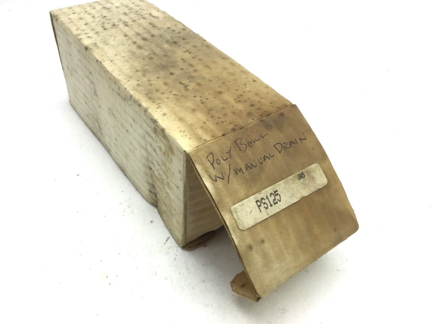 New – Open box Parker PS125 Pneumatic Poly Bowl Pressure: 150 PSI Twist Drain