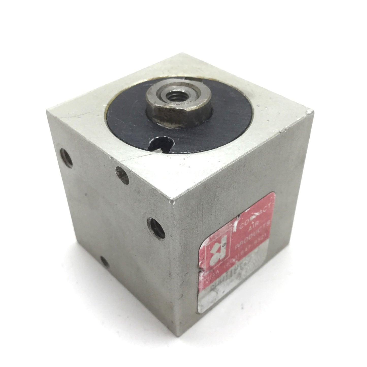 Used Compact BHH118X12 Pneumatic Cylinder, Bore: 1.125", Stroke: 1/2", Ports: 1/8 NPT