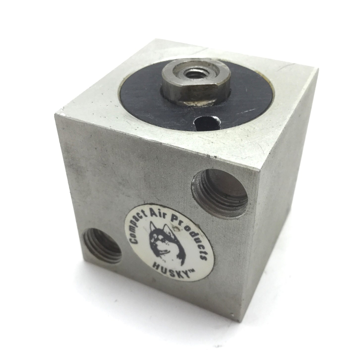 Used Compact BHH118X12 Pneumatic Cylinder, Bore: 1.125", Stroke: 1/2", Ports: 1/8 NPT