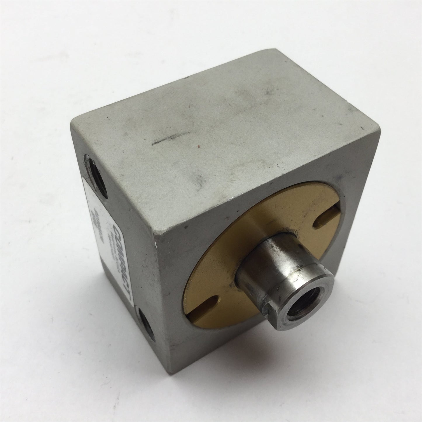 Used Compact BD158X38 Pneumatic Cylinder, Bore: 1.625", Stroke: 3/8", Ports: 1/8" NPT