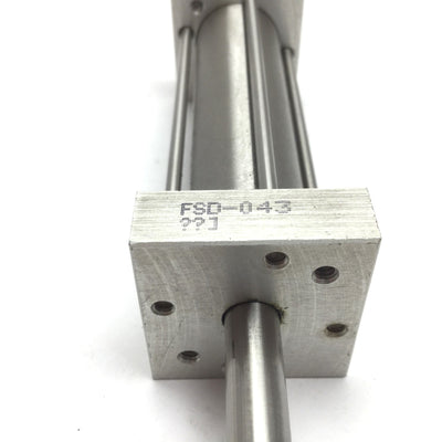 Used Bimba FSD-043 Flat-1 Pneumatic Cylinder, Bore: 3/4", Stroke: 3", End Capped