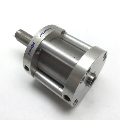 Used Bimba FOD-312-3 Flat-1 Pneumatic Cylinder, Bore: 2", Stroke: 2", Ports: 1/8" NPT