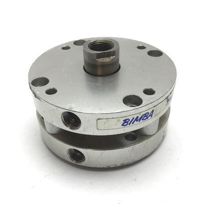 Used Bimba Flat-1 Pneumatic Cylinder, Bore: 1.75", Stroke: 0.375", Ports: 1/8" NPT